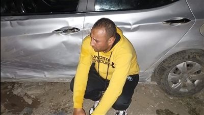 انقلاب سيارة تقل مشجعين للمصري أثناء توجههم لاستاد برج العرب | صور 