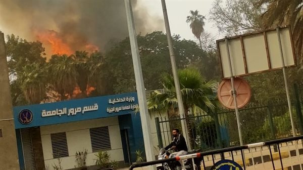 جانب من الحريق