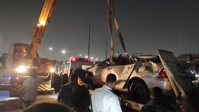 وفاه سائق إثر انقلاب سيارة ملاكي بترعة في الإسماعيلية |صور