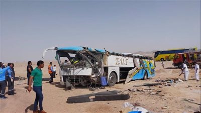 خروج 6 مصابين في حادث أتوبيس جنوب سيناء بعد إجراء الرعاية الطبية 