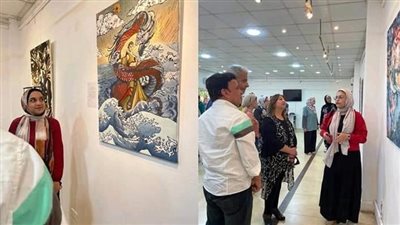 لطلاب الفرقة الخامسة.. تربية فنية حلوان تفتتح معرض LEGGENDA