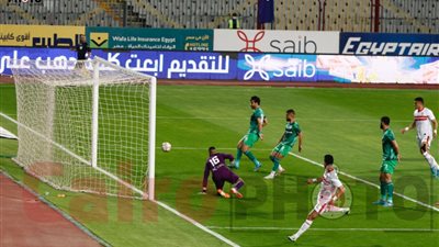 المصري يتقدم على الزمالك بهدف في الشوط الأول