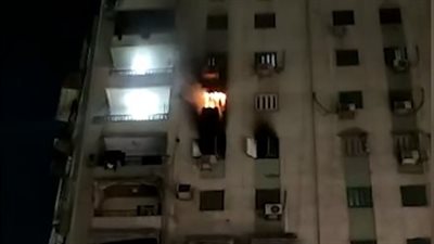 السيطرة على حريق اندلع داخل شقة سكنية في العمرانية 