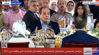 السيسي: في 30 يونيو لم نعتدِ ولم نطغى على أحد 