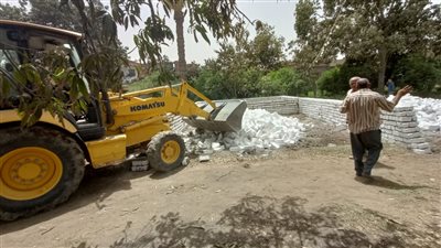الجيزة تزيل 17 حالة بناء مخالف وتعدي على الأراضي الزراعية وأملاك الدولة 