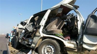 إصابة 14 شخصًا في انقلاب سيارة بالطريق الدائري بالقليوبية 