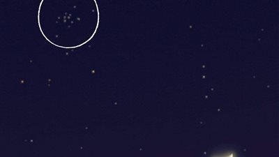 القمر بقرب العنقود النجمي.. ظاهرة فلكية تزين سماء الوطن العربي اليوم