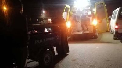 إصابة 6 أشخاص في حادث تصادم سيارتين ملاكي بصحراوي بني سويف 