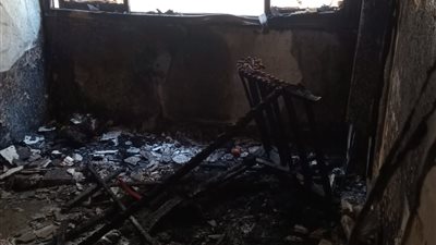 السيطرة على حريق في شقة بمدينة بنها| صور 