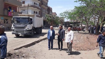 رئيس مدينة كفر شكر يتابع أعمال تطوير السوق العمومي بالمدينة للقضاء على الإشغالات 