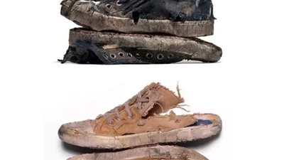 شركة شهيرة تطرح أحذية متسخة ومشوهة تثير السخرية عبر تويتر