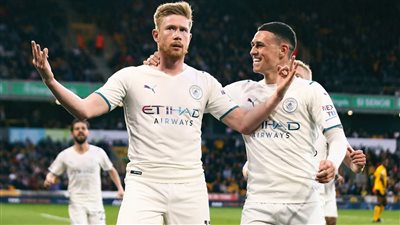دي بروين يقود مانشستر سيتي للفوز على وولفرهامبتون بخماسية والانفراد بصدارة البريميرليج