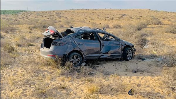 سيارة الحادث بشمال