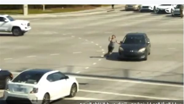 سيارة المرأة المصابة