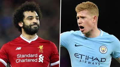 صحيفة بريطانية: محمد صلاح الأقرب لجائزة لاعب العام على حساب دي بروين