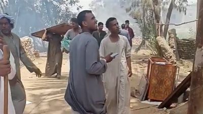 نهب وسلب وتحطيم سيارة إسعاف.. تفاصيل فوضى قرية الشرفا بأسوان بعد هروب المستريح | صور وفيديو