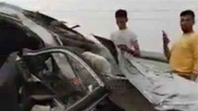 تفاصيل مصرع شخص وإصابة 9 آخرين في حادث مروع على طريق بورسعيد دمياط | بث مباشر