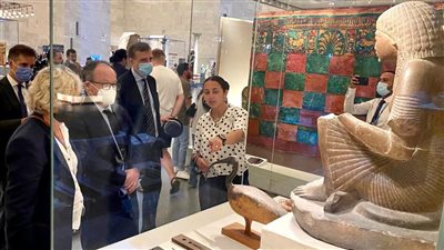 المتحف القومي للحضارة يستقبل وفدًا من بنك الاستثمار الأوروبي | صور 