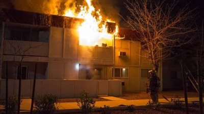 تفاصيل حريق مكتب بريد بهتيم في شبرا الخيمة