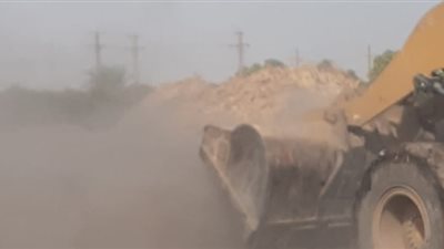 إزالة تعديات بالبناء المخالف على الأراضي الزراعية داخل 4 مراكز بالمنيا