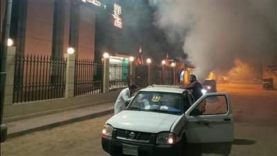 حملة ليلية لمواجهة الحشرات الطائرة والناموس بقرى كفر الشيخ | صور