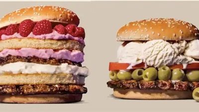 موقع مأكولات يبيع برجر بالفاكهة ويثير الانتقادات عبر انستجرام