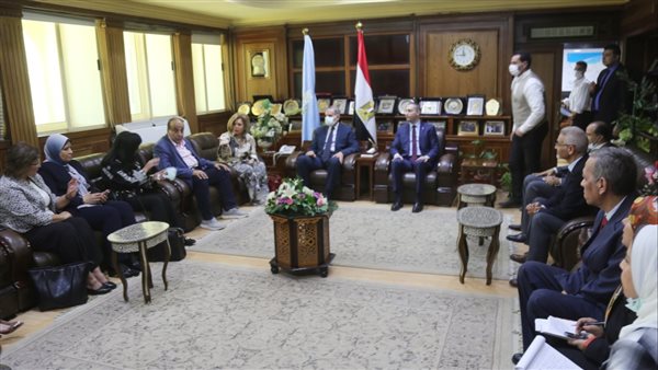 محافظ كفر الشيخ والسفيرة