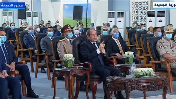 السيسي خلال افتتاح