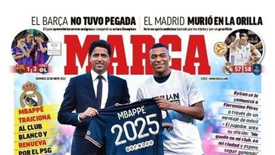 خيانة مبابي لـ ريال مدريد تتصدر أغلفة الصحف الإسبانية