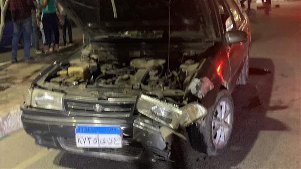 تصادم 3 سيارات ملاكي