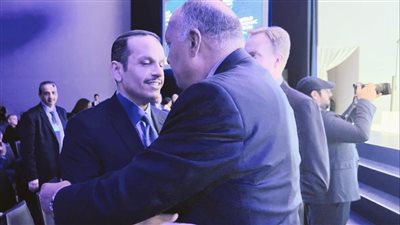شكري يلتقي نظيريه القطري والكويتي خلال المنتدى الاقتصادي العالمي بسويسرا |صور