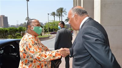 وزير الخارجية يستقبل نظيرته الجنوب إفريقية لعقد جلسة مباحثات |صور
