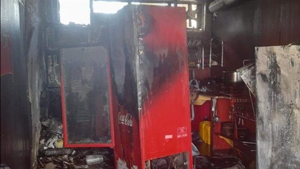 حريق فى مطعم مأكولات