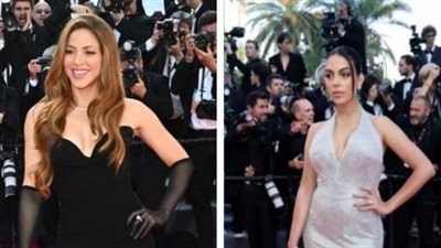 أبرزهم جورجينا رودريجيز وشاكيرا.. زوجات نجوم كرة القدم يتألقن بـ مهرجان كان |صور