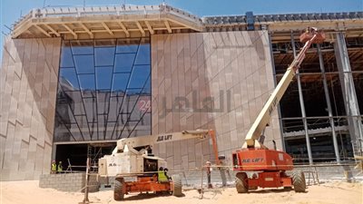 الانتهاء من الواجهات الخارجية لمتحف مركب خوفو بنسبة 100%