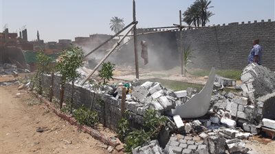 الجيزة: إزالة 20 حالة تعد على أراضي أملاك الدولة