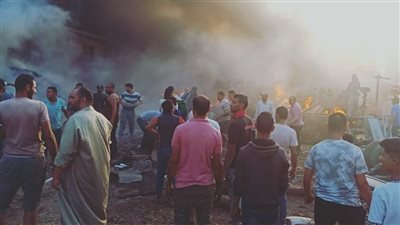 السيطرة على حريق بمخزن خردة بقليوب دون خسائر في الأرواح