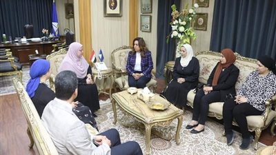 محافظ دمياط تشكر الإمام الأكبر على جهود الأزهر في تحقيق استقرار الأسرة المصرية 