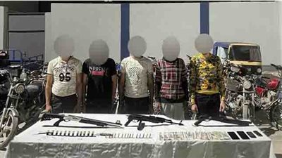 القبض على لصوص الدراجات النارية بدمياط