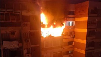 انتداب المعمل الجنائي لمعاينة حريق شقة سكنية بحدائق الأهرام