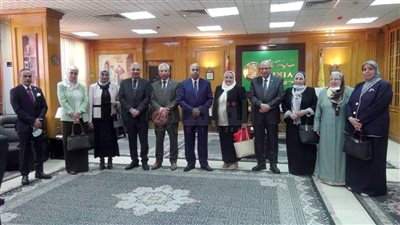رئيس جامعة المنيا يستقبل وفد المراجعين الخارجيين لهيئة ضمان جودة التعليم والاعتماد