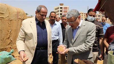 محافظ المنيا: تحقيق المستهدف من توريد محصول القمح بنسبة 100% لموسم حصاد 2022