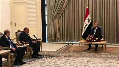 رئيس العراق يؤكد اعتزاز بلاده بالمستوى المتميز للعلاقات الأخوية مع مصر والأردن | صور