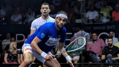 محمد الشوربجي يفوز على مازن هشام في بطولة العظماء للإسكواش 