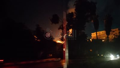 نشوب حريق في محل بمنطقة الممشى التجاري في قنا | فيديو