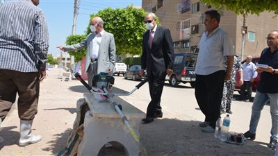 جولة مفاجئة لمحافظ القليوبية بمدينة كفر شكر لتفقد عدد من المشروعات الجاري تنفيذها 