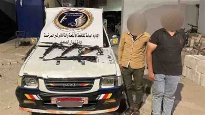 بحوزتهما 4 بنادق آلية.. سقوط اثنين من تجار الأسلحة بالمنيا