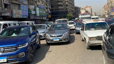 تكدس بشارع فيصل.. زحام مروري في ميادين ومحاور القاهرة والجيزة | صور 