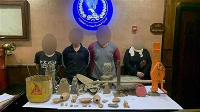 القبض على 4 أشخاص لاتهامهم بالتنقيب غير المشروع عن الآثار بالقاهرة