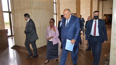 سامح شكري يبحث مع نظيرته التنزانية العلاقات الثنائية والقضايا الإقليمية | صور